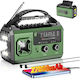 B0GWTPC7BN Radio Portabil Solar cu Bluetooth Verde