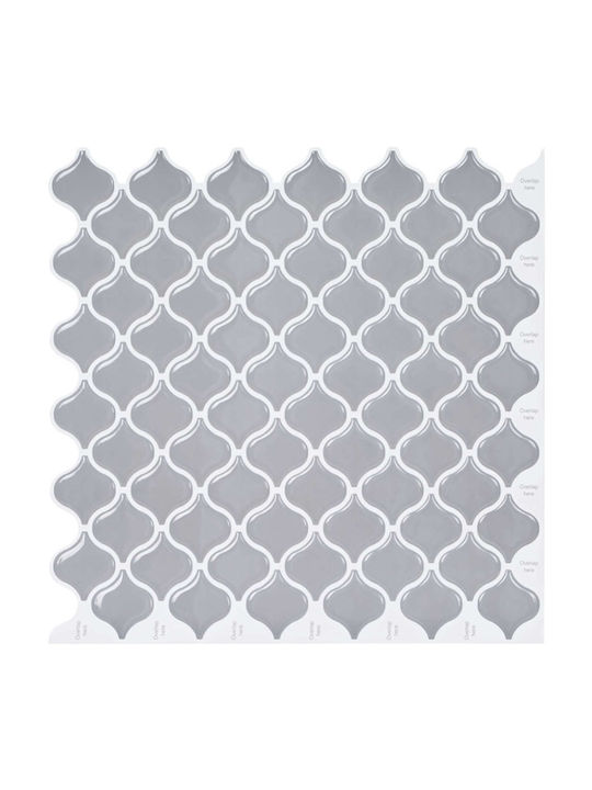 Vidaxl Tile Λαμπτήρα 10 Pcs Γκρι 27 X 27 Εκ Πολυουρεθάνη Pet