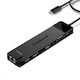 Lemorele TC100 USB-C Docking Station με HDMI 4K PD Ethernet και σύνδεση 2 Οθονών Μαύρο