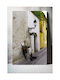 Painting Street Musician In A Quaint Alley Musician Of The Street A Picturesque Alley 70x100