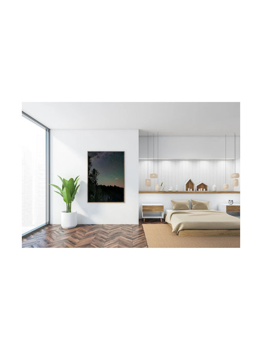 Panou Cerul Nocturn Stele Copaci 70x100