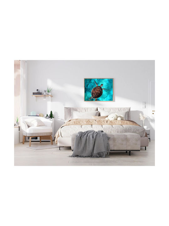 iLovePrints Gemälde Meeresschildkröte Schwimmt ...