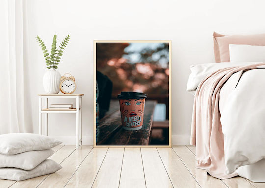 Панел Coffee Cup Pop Art Design Чаша Кафе Pop Art Design 40x65
