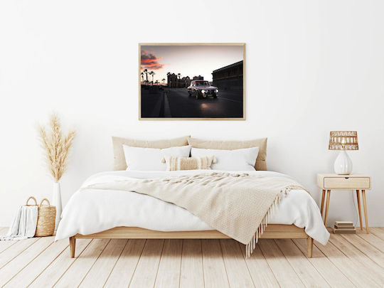 Painting Classic Car At Sunset Classic Car At Sunset 65x40