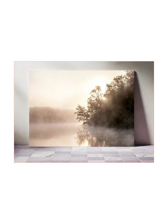 Misty Forest Sunrise Painting 120x80