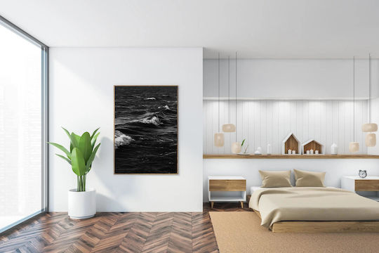 Painting Black White Ocean Waves Black And White Ocean Waves 70x100