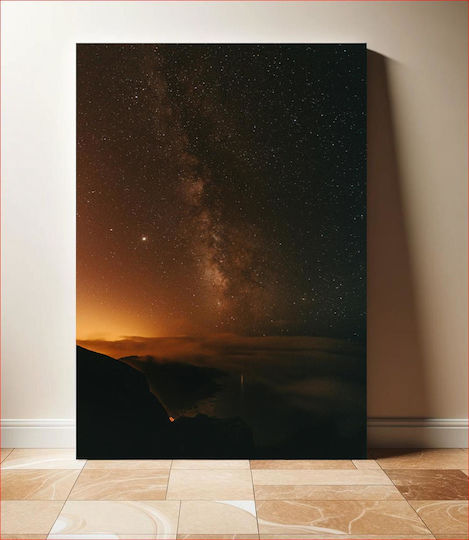 Painting Stars In Night Sky 70x100
