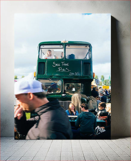 Seafood Bus Gemälde Im Freien Festival 100x150