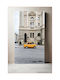 Панел Yellow Car By Historic Building Жълто Автомобил Историческа Сграда 50x80