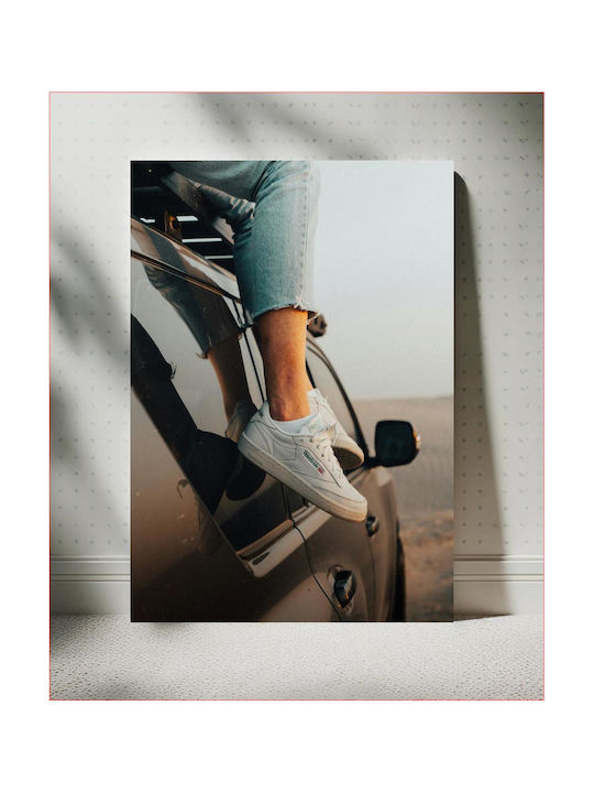 Πίνακας Resting On Car Ανάπαυση Στο Αυτοκίνητο 60x90