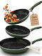 Bakaji Aluminum Pans Set with Non-stick Coating 3pcs