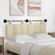 vidaXL Fabric Bed Headboard Pillow Beige 150x55cm