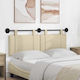 vidaXL Fabric Bed Headboard Pillow Beige 150x55cm