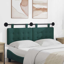 vidaXL Stoff-Kopfstütze Für Bett Grün 130x55cm
