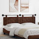 vidaXL Leather Brown Bed Headboard Cushion 190x...
