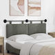 vidaXL Fabric Bed Headboard Pillow Gray 130x55cm