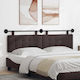 vidaXL Fabric Brown Bed Headboard Pillow 190x55cm