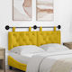 vidaXL Fabric Bed Headboard Cushion Yellow 130x...