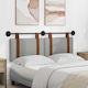 vidaXL Wooden Bed Headboard Pillow Pink 130x55cm