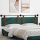 vidaXL Wooden Bed Headboard Green 210x55cm