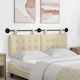 vidaXL Fabric Bed Headboard Cushion Beige 150x55cm