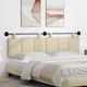 vidaXL Fabric Bed Headboard Pillow Beige 170x55cm