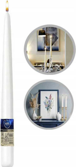 Aura Glass Κηροπηγίου Λευκό