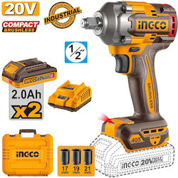 Ingco CIWLI2045E Μπουλονόκλειδο 20V 2x2Ah 1/2" Ingco CIWLI2045E Μπουλονόκλειδο 20V 2x2Ah 1/2"