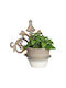 Relaxdays Grauer Blumentopf 19x30x19cm