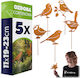 Kadax Metal Garden Decoration 11x19cm 5 Pieces 47381