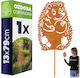 Kadax Gartendekorationen Metall 13x79cm 47379