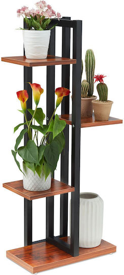 Relaxdays Suport Metalic Pentru Plante Maro 93x22.5x42.5 cm