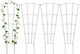 Relaxdays Suport Metalic Negru Pentru Plante 82x31cm