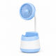 Table Fan USB Folding Light Blue