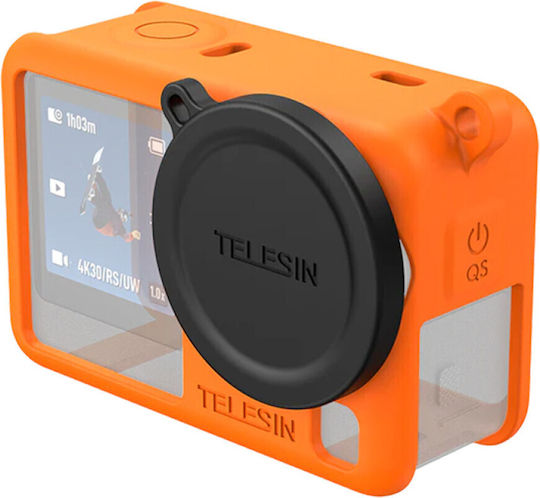 Telesin Husa Protectoare Din Silicon Pentru Dji Osmo Action 6 Portocalie