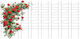 Relaxdays Set 8 Trellises Black 115x0.5x28 Cm