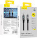 Blavec Braided USB 2.0 Cable USB-C Male - USB-C 60W PD Black 1m