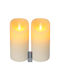 Relaxdays Lămpi Decorative Pentru Masă LED Lumânare 2 Buc 24.5x10 cm