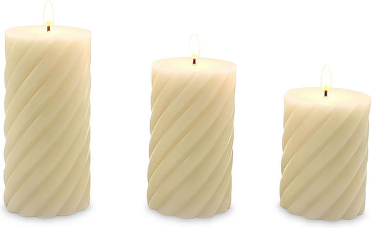 Relaxdays Decorative LED Candle Lamp 3pcs 18.5x7.5cm