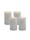 Relaxdays Lămpi Decorative Pentru Masă LED Lumânare 4 Buc 13x7.5 cm