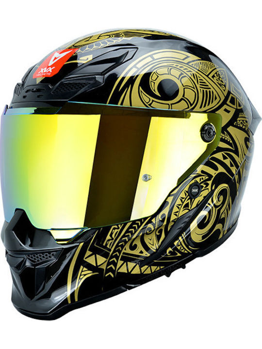 XVX Vader RS-400 Maori Gold Κράνος Μηχανής Full...