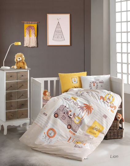 Clasy Home Baby Bettwäsche-Set Für Krippe Beiges 3 Stück
