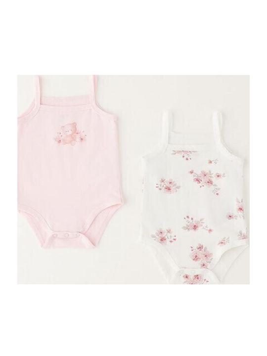 iDO Set Baby-Strampler Hellrosa 2Stücke