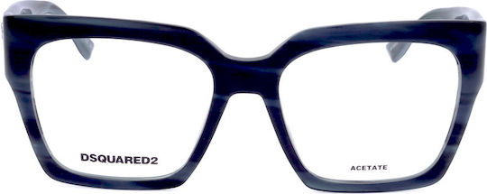 Dsquared2 Dsq Montură Ochelari De Vedere D2 0151/g Zi9 55 18 140