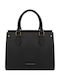 Leather Women's Handbag Shoulder Black