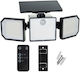 Lampa Solară de Perete 5W 500lm cu Senzor de Mișcare și Telecomandă IP65 26.5x12x12cm