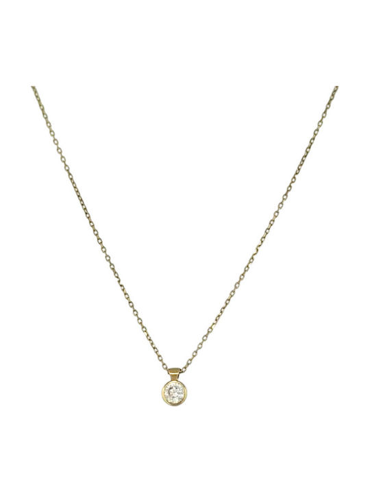 Rubini Necklace From 9 K Gold With Zircon