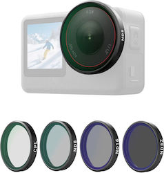 Telesin Cpl Nd8 Nd16 Nd32 Filter Set Für Dji Osmo Action 6 4 Stück Telesin Cpl Nd8 Nd16 Nd32 Filter Set Für Dji Osmo Action 6 4 Stück