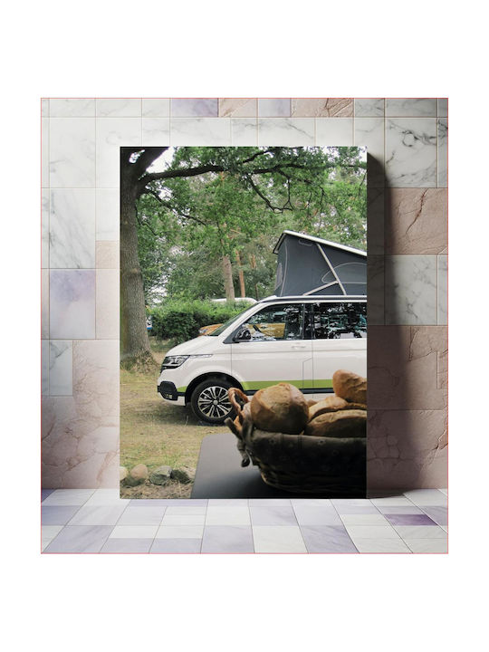 Πίνακας Camping Day Car Bread Ημέρα Κάμπινγκ Αυτοκίνητο Ψωμί 115x170