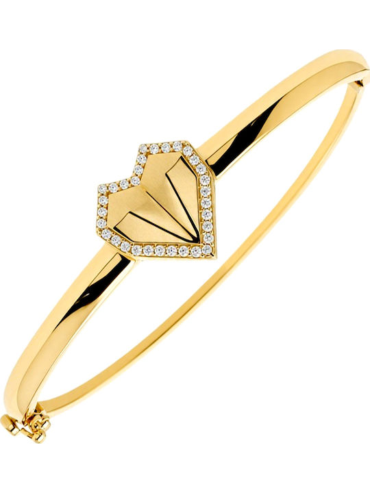Xrisokosmima Women's Gold 14K Handcuff Bracelet
